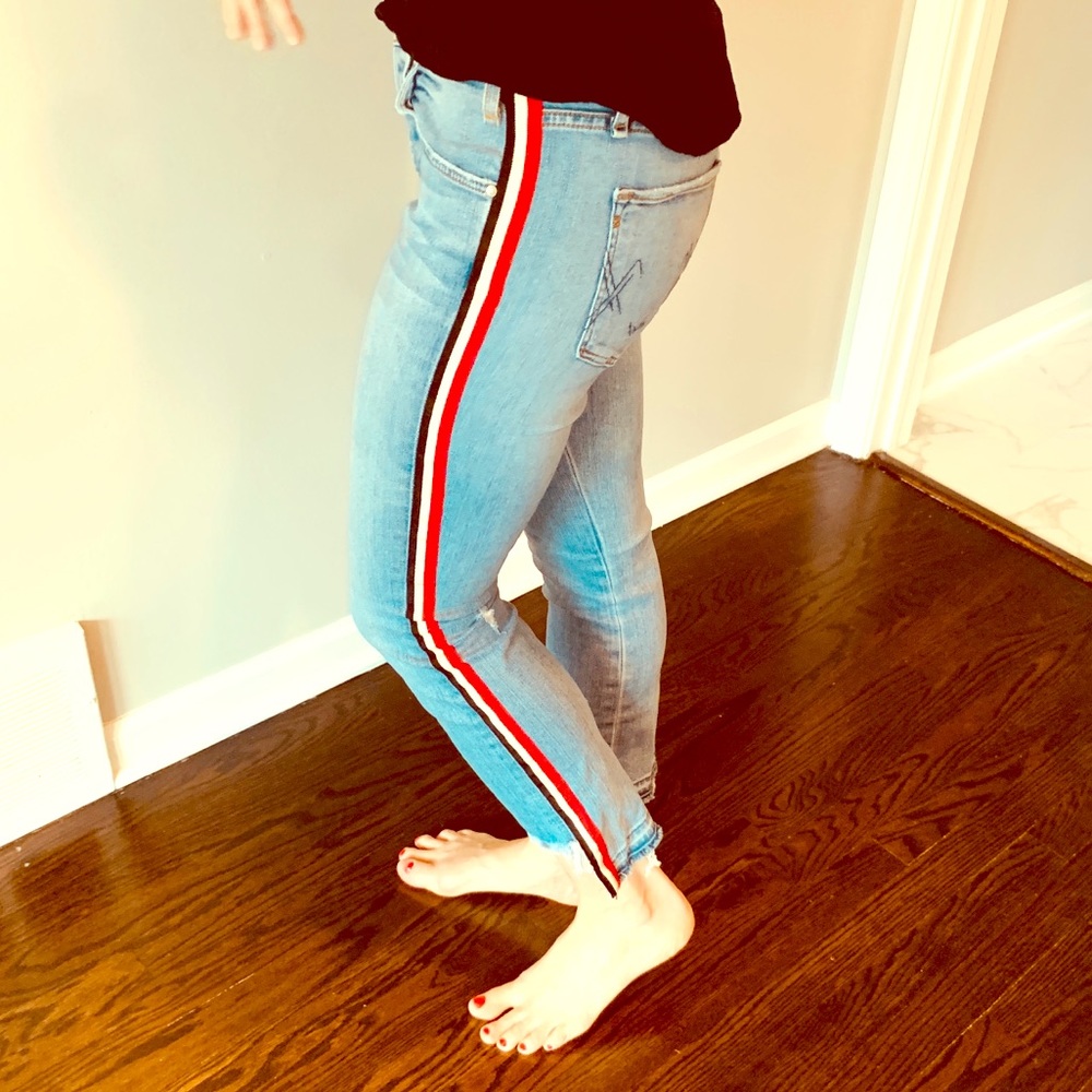 McGuire jeans, side stripe, excellent cond